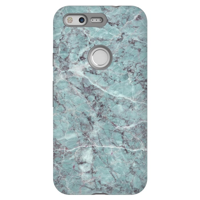 Pixel StrongFit Teal Marble by amini54