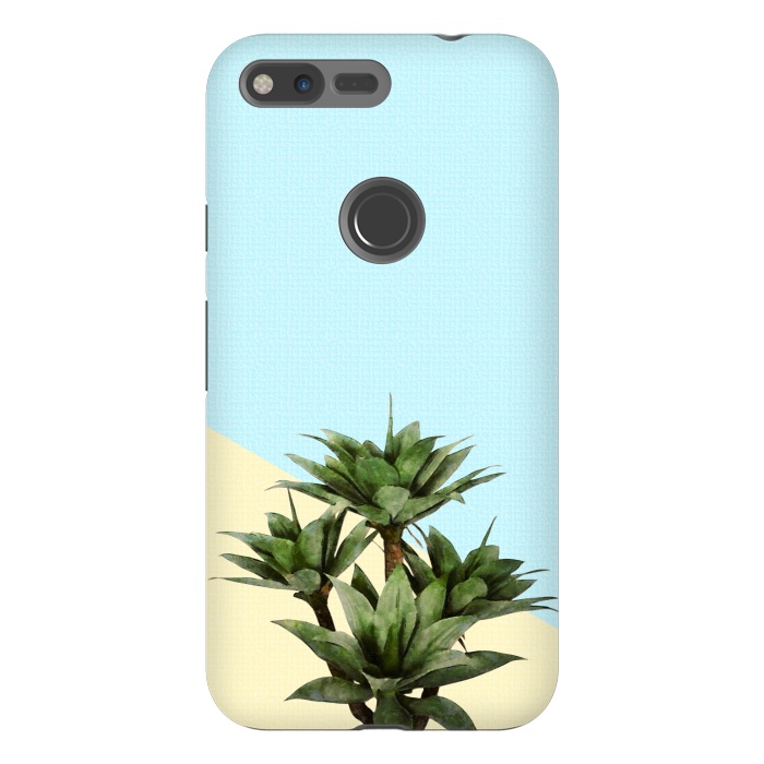 Pixel XL StrongFit  Agave Plant on Lemon and Teal Wall by amini54