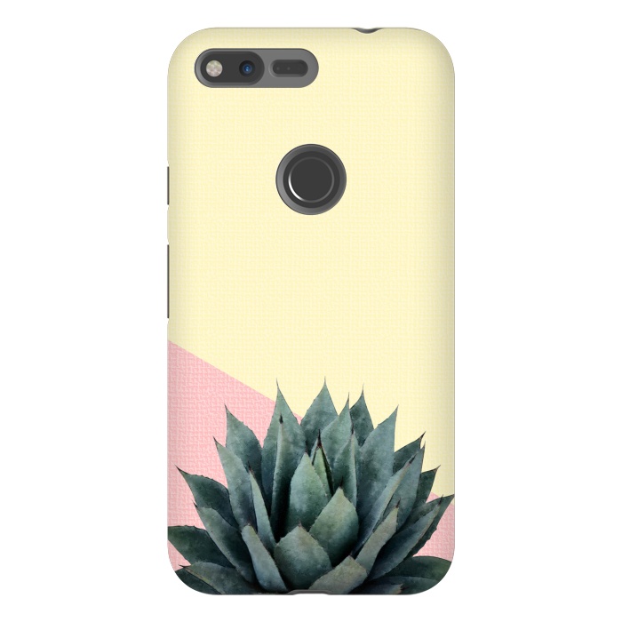 Pixel XL StrongFit  Agave Plant on Lemon and Pink Wall by amini54