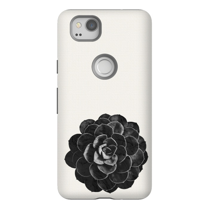 Pixel 2 StrongFit Succulent Black Marble by amini54