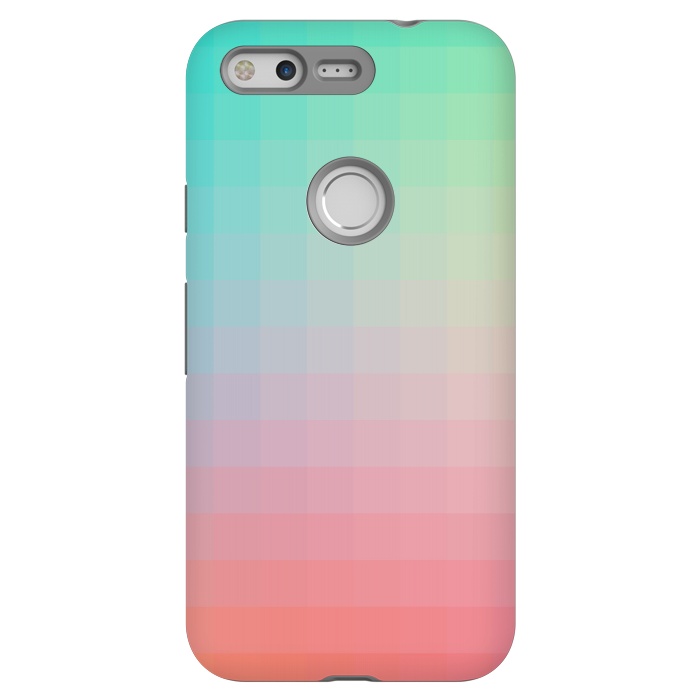 Pixel StrongFit Gradient, Pink and Teal by amini54