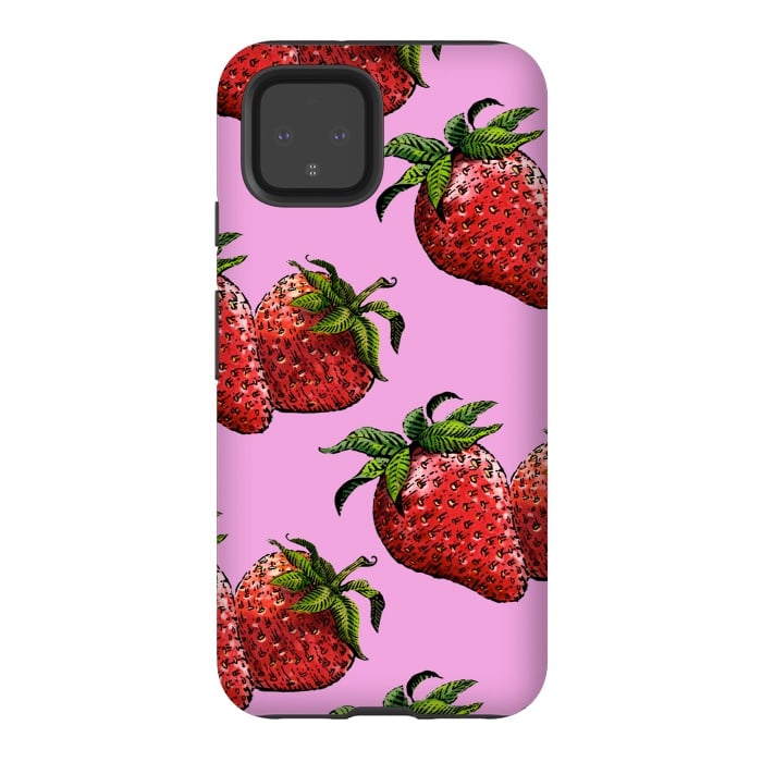 Pixel 4 StrongFit Strawberry by Carlos Maciel