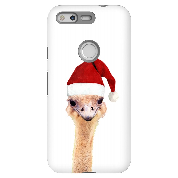 Pixel StrongFit Ostrich Christmas by Alemi