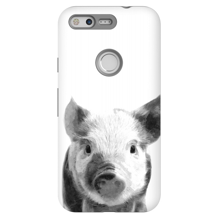 Pixel StrongFit Black and White Pig by Alemi