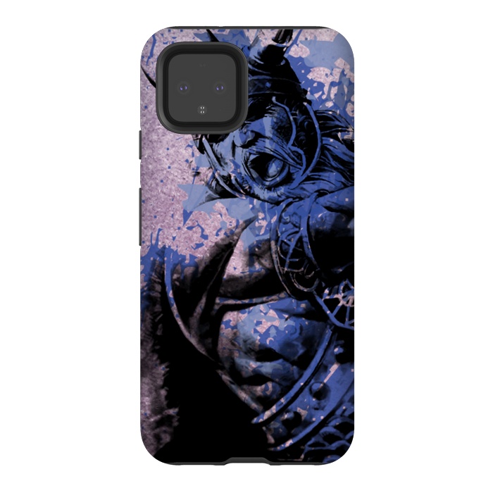 Pixel 4 StrongFit Blue Viking by Carlos Maciel