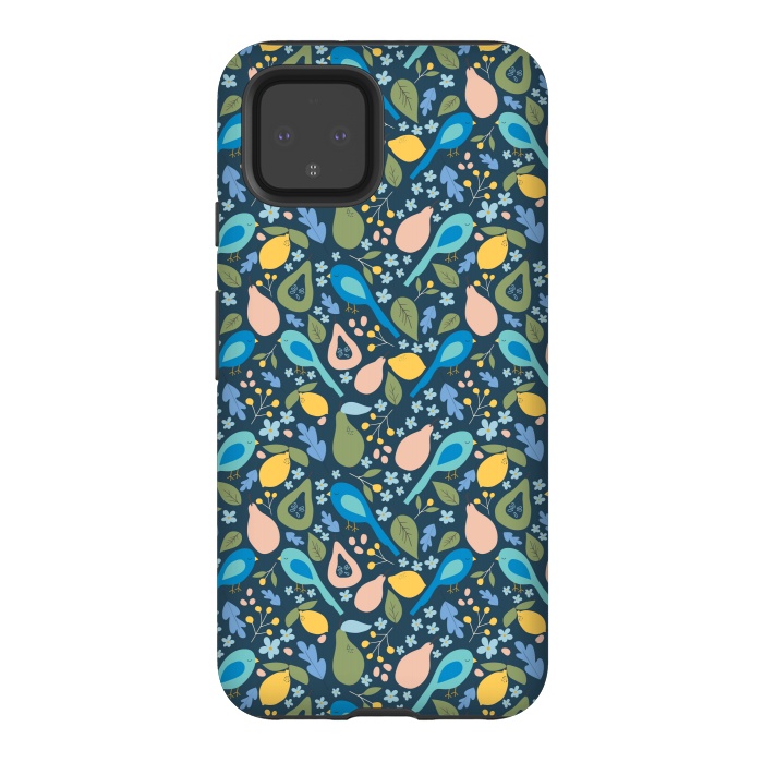 Pixel 4 StrongFit Orchard Birds by Edith May