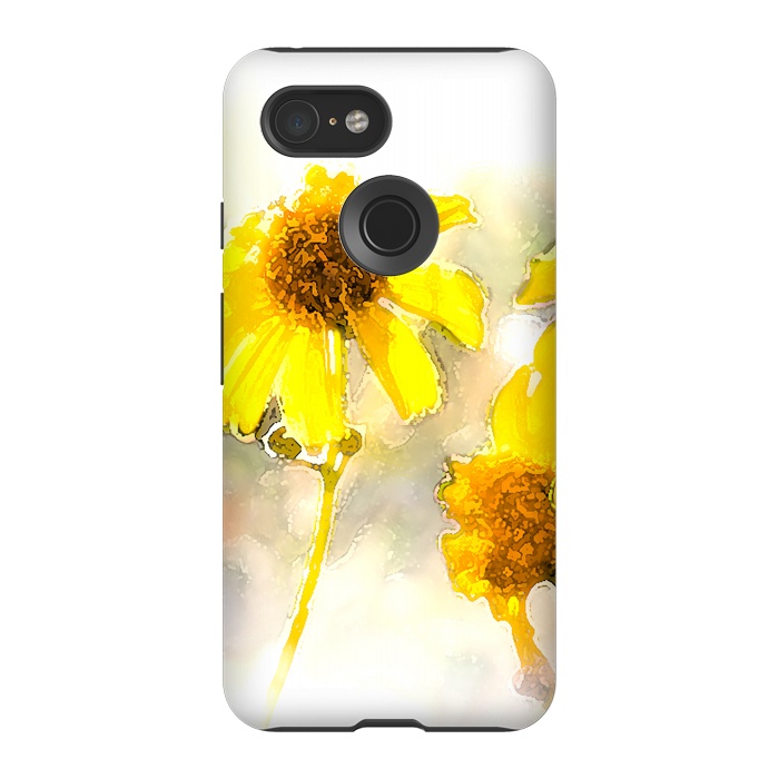 Pixel 3 StrongFit #freshness #watercolors #sunflower #sun #light by Bledi