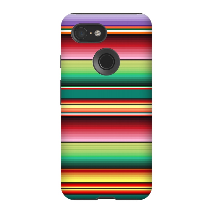Pixel 3 StrongFit Mexican Fabric Texture Colors Textile by BluedarkArt