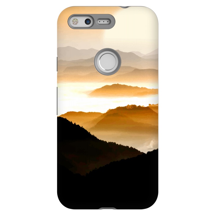 Pixel StrongFit Sunrise Mountain by Creativeaxle