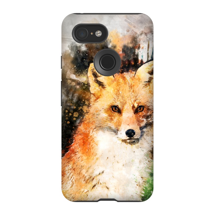 Pixel 3 StrongFit Clever Fox by Creativeaxle