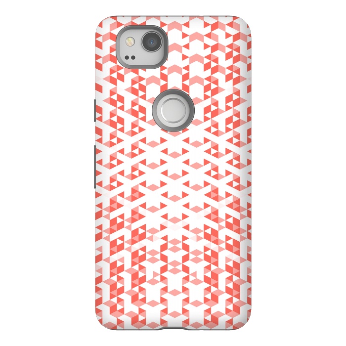 Pixel 2 StrongFit Living Coral Pattern VI by Art Design Works
