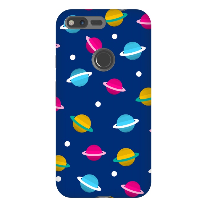 Pixel XL StrongFit blue space design by MALLIKA