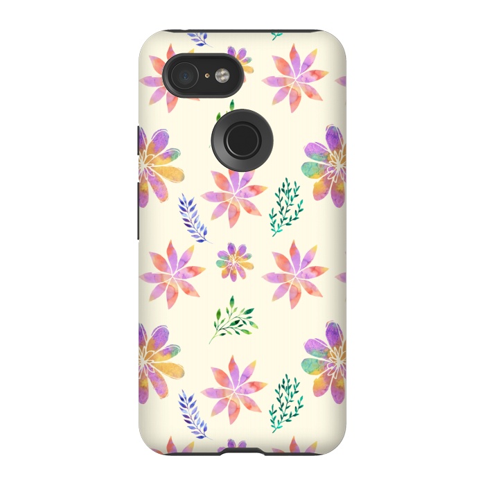 Pixel 3 StrongFit Happiest Flowers by Creativeaxle