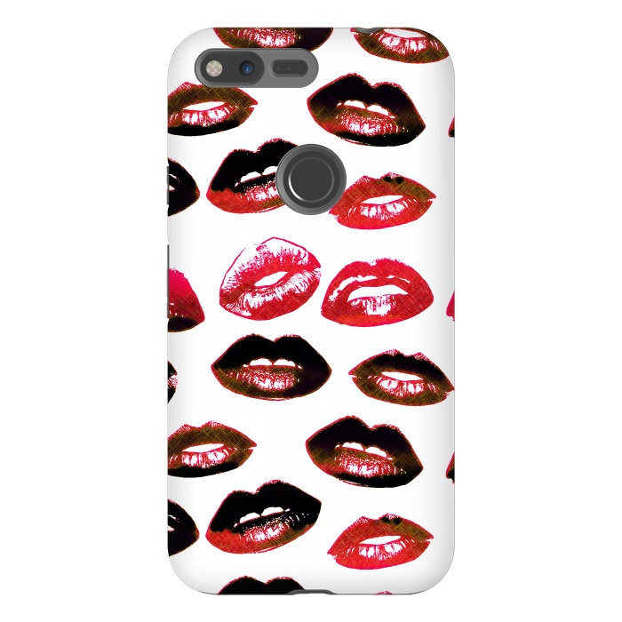 Pixel XL StrongFit Dark red lipstick kisses - Valentine by Oana 