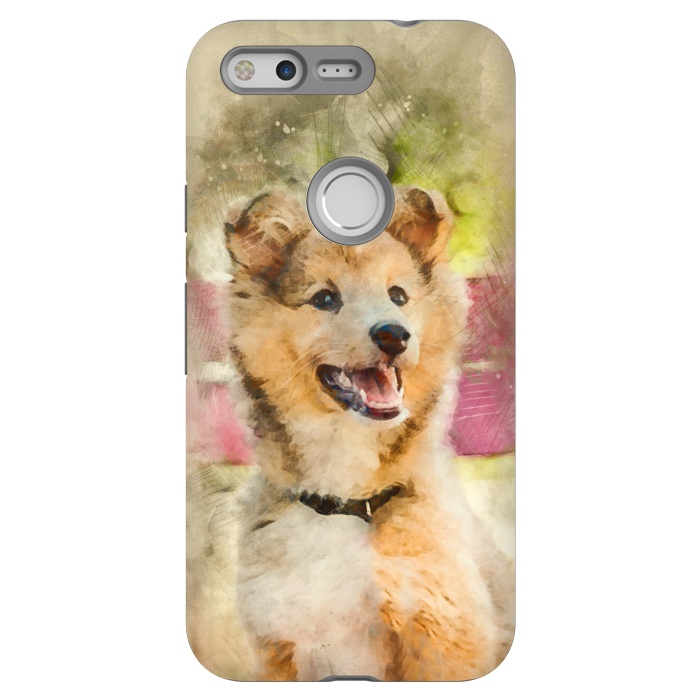 Pixel StrongFit Cute Sheltie Dog by Creativeaxle