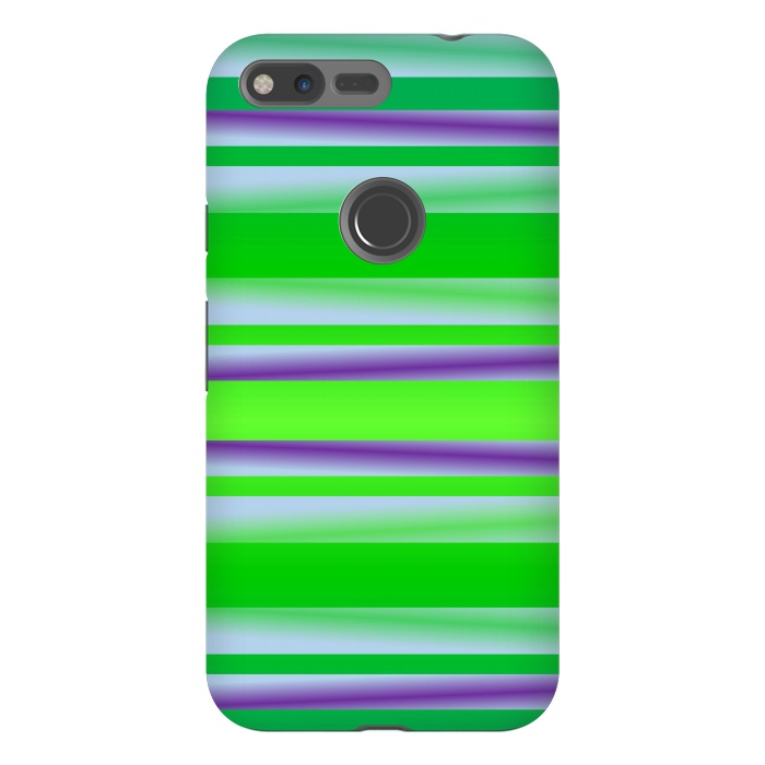 Pixel XL StrongFit green abstract lines by MALLIKA