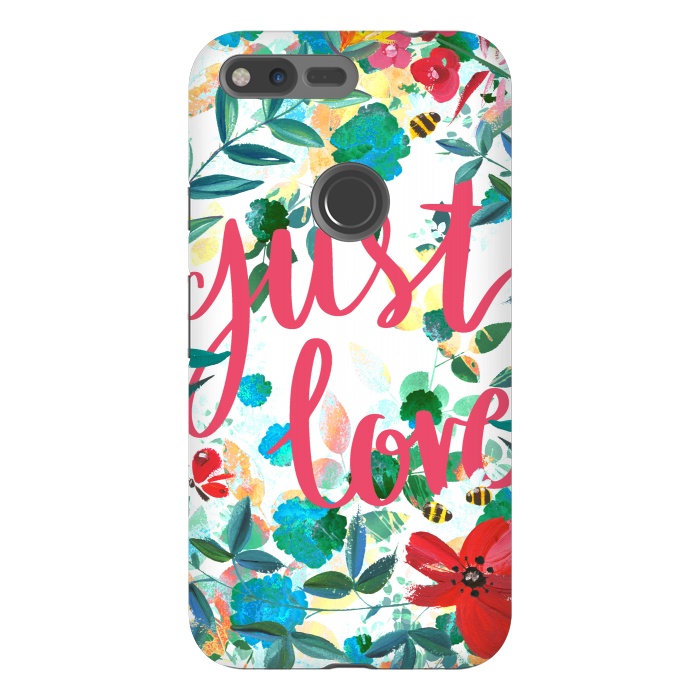 Pixel XL StrongFit Just love vibrant flowers and insects Valentine's by Oana 