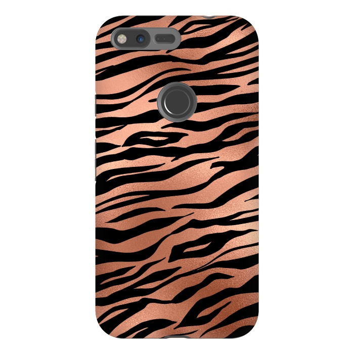 Pixel XL StrongFit Copper and Black Tiger by  Utart