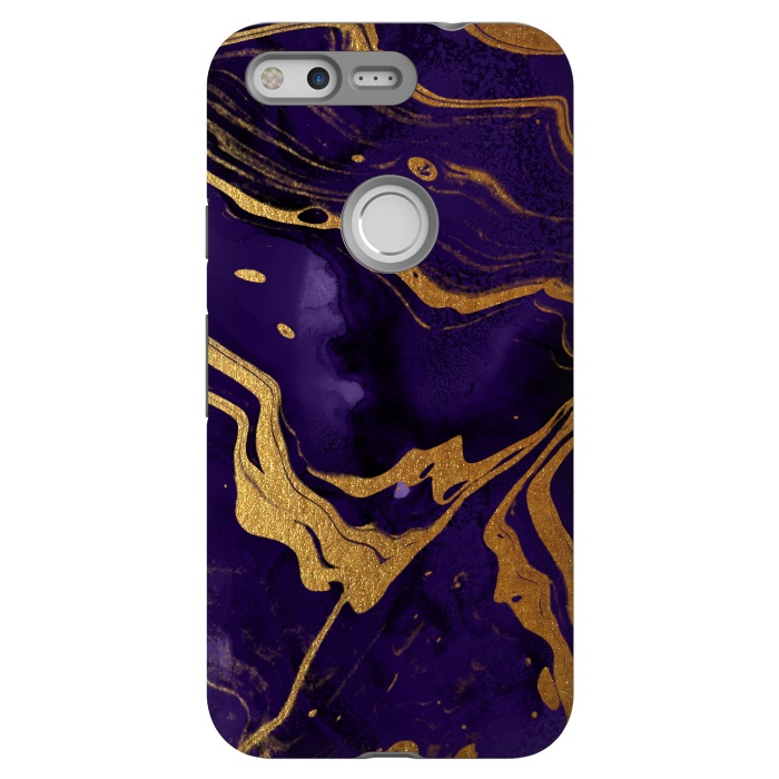 Pixel StrongFit Purple and Gold Marble Ink by  Utart