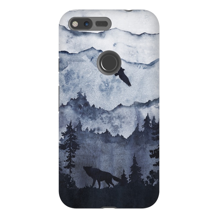 Pixel XL StrongFit the mountains are calling- wolf and eagle by  Utart