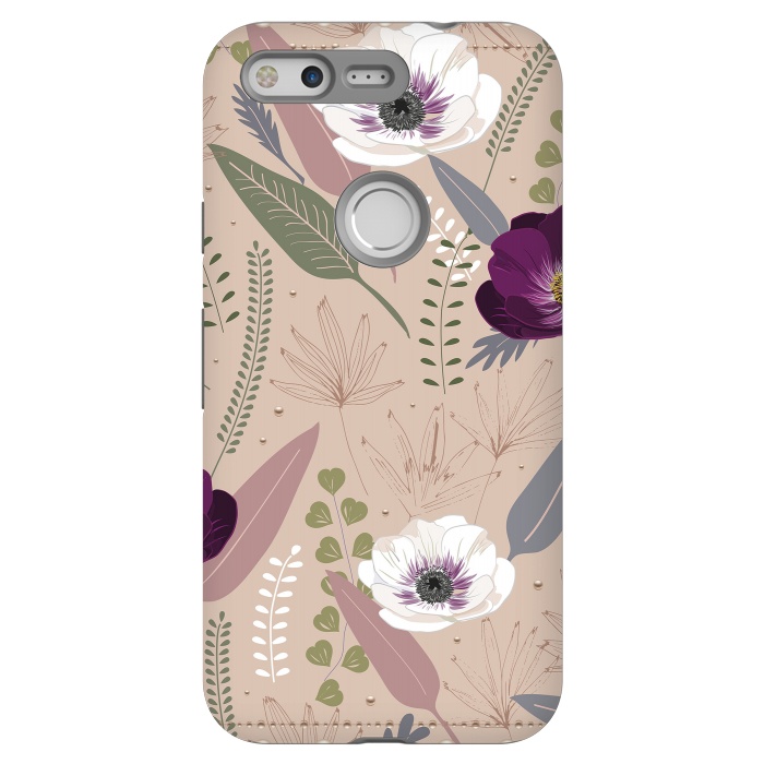 Pixel StrongFit Anemones Violet by Anis Illustration