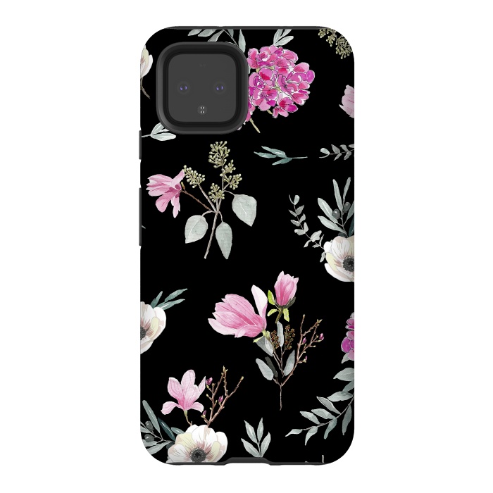 Pixel 4 StrongFit Magnolias, eucalyptus and anemones by Anis Illustration