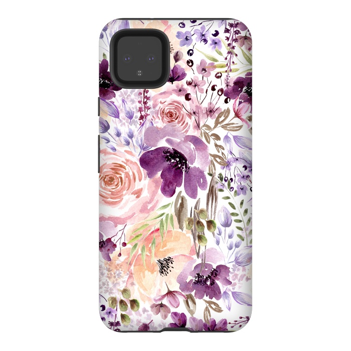 Pixel 4XL StrongFit Floral Chaos by Anis Illustration