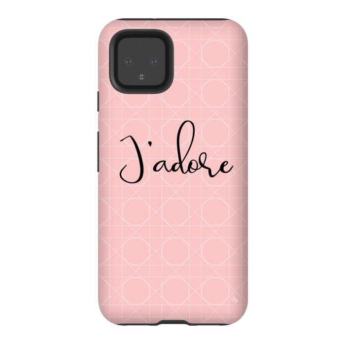 Pixel 4 StrongFit Pink J'adore by Martina