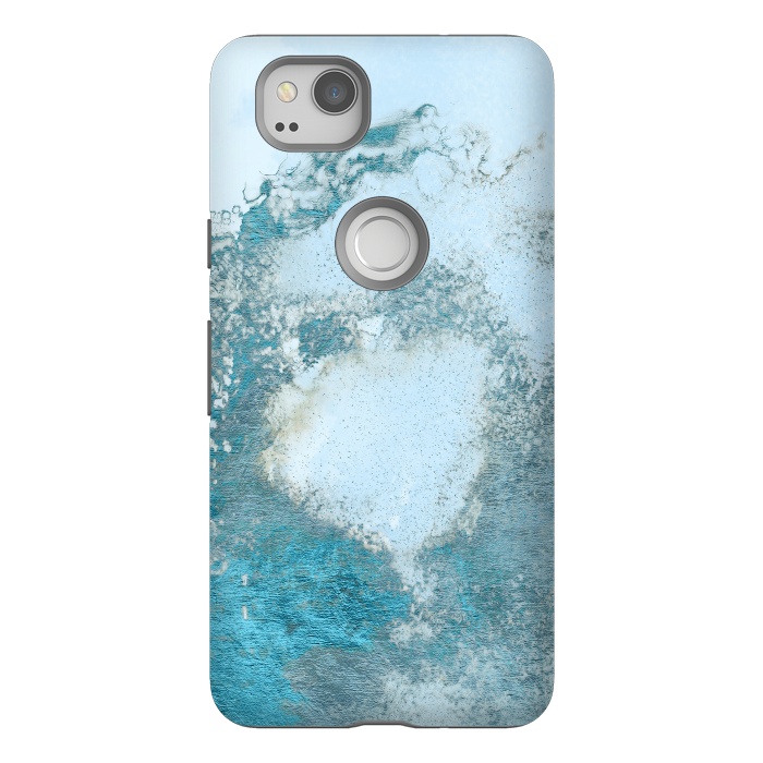 Pixel 2 StrongFit Ice Blue Marble  by  Utart