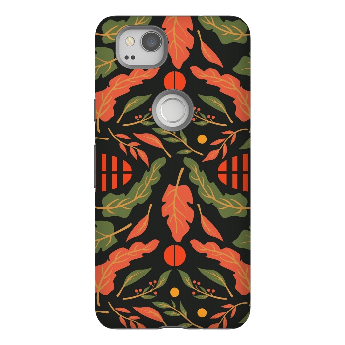 Pixel 2 StrongFit Vintage Floral Pattern 010 by Jelena Obradovic