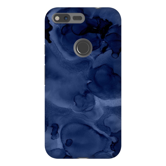 Pixel XL StrongFit Blue Ink Marble by  Utart