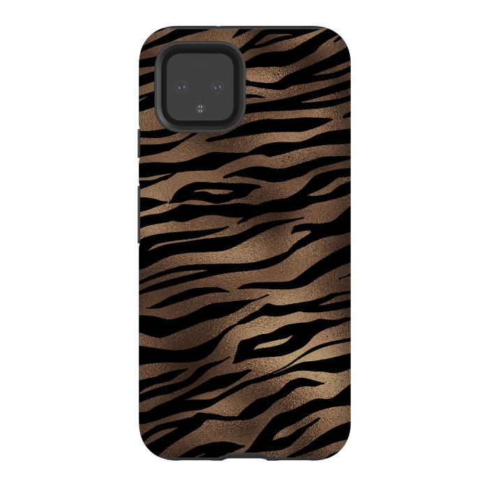 Pixel 4 StrongFit Mocca and Black Tiger Fur by  Utart