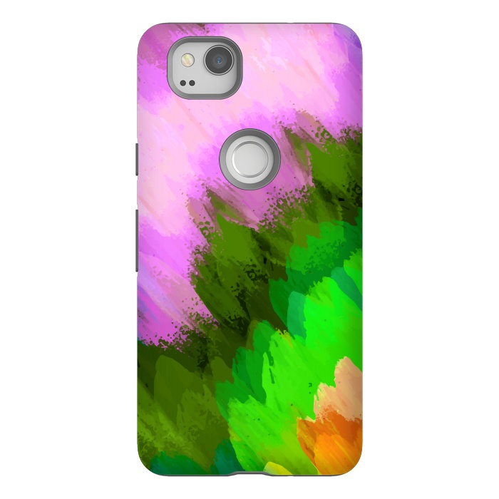Pixel 2 StrongFit Watercolor waterfall, nature by Bledi