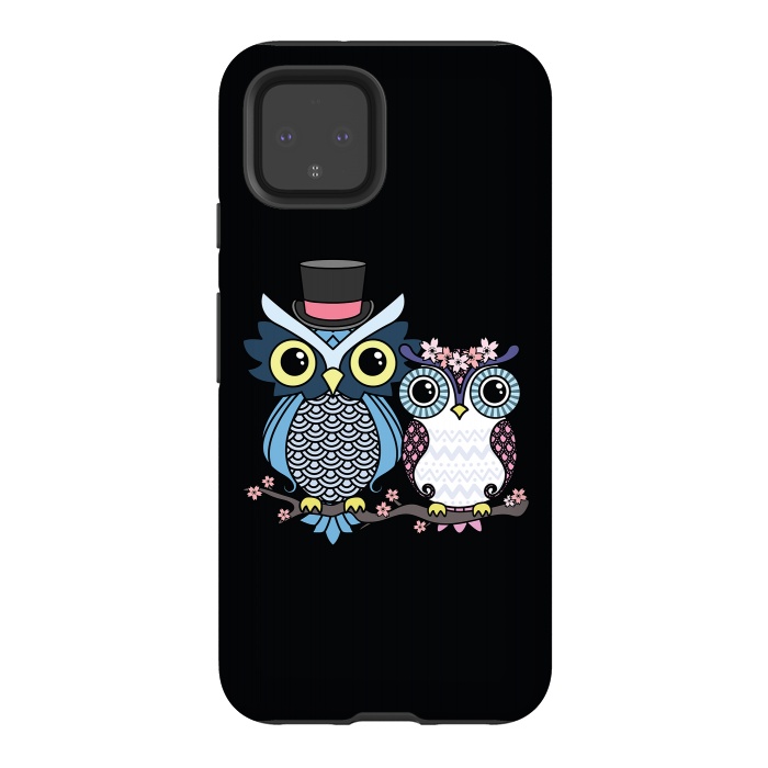 Pixel 4 StrongFit Owl love  by Laura Nagel