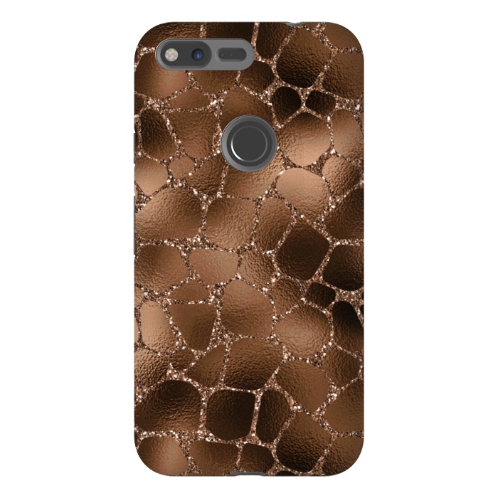 Pixel XL StrongFit Jungle Journey - Copper Safari Giraffe Skin Pattern  by  Utart
