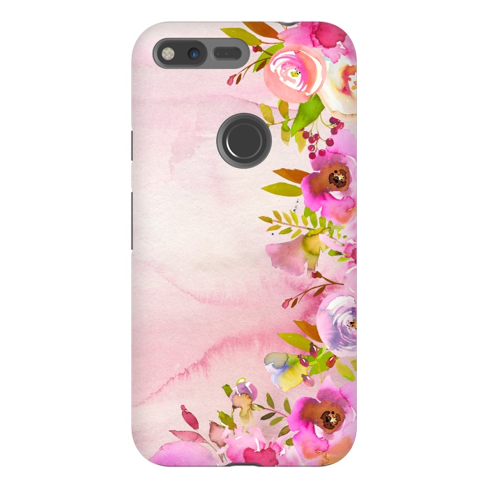 Pixel XL StrongFit Handpainted spring flowers tendril by  Utart