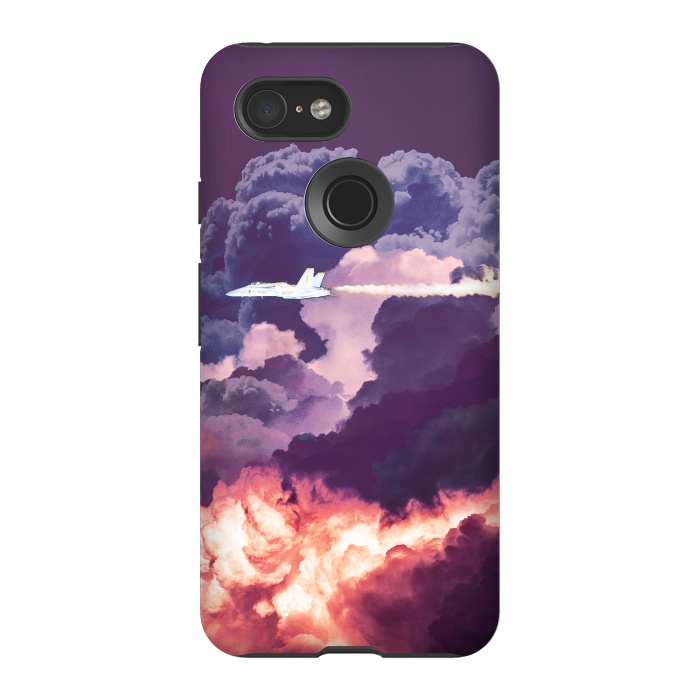 Pixel 3 StrongFit Plane and purple clouds by Oana 