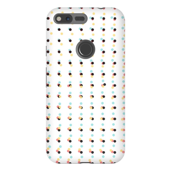 Pixel XL StrongFit Abstract Painting Polka Dots Pattern by amini54