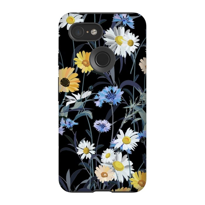 Pixel 3 StrongFit Daisy wild flower meadow by Oana 