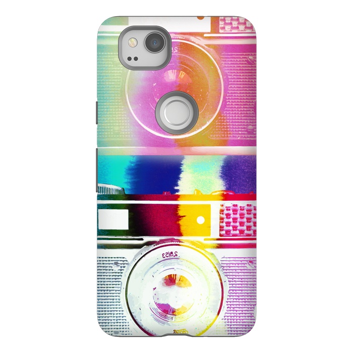 Pixel 2 StrongFit Colorful vintage cameras by Oana 