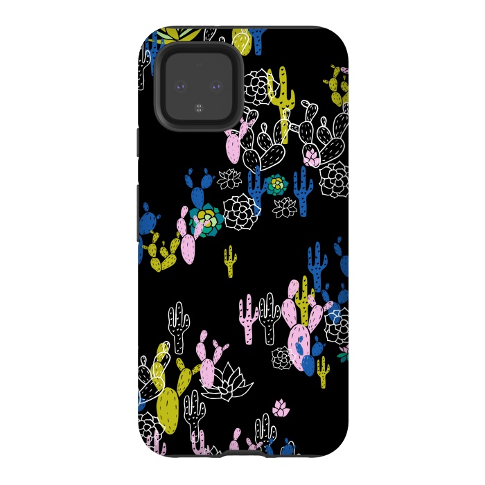 Pixel 4 StrongFit Cactus and Succulent by Karolina