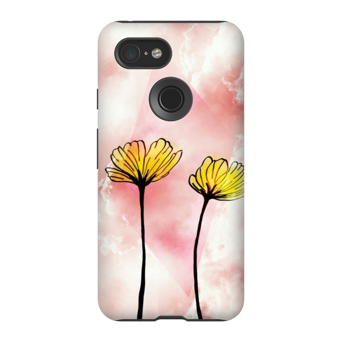 Pixel 3 StrongFit Yellow flowers by CAS