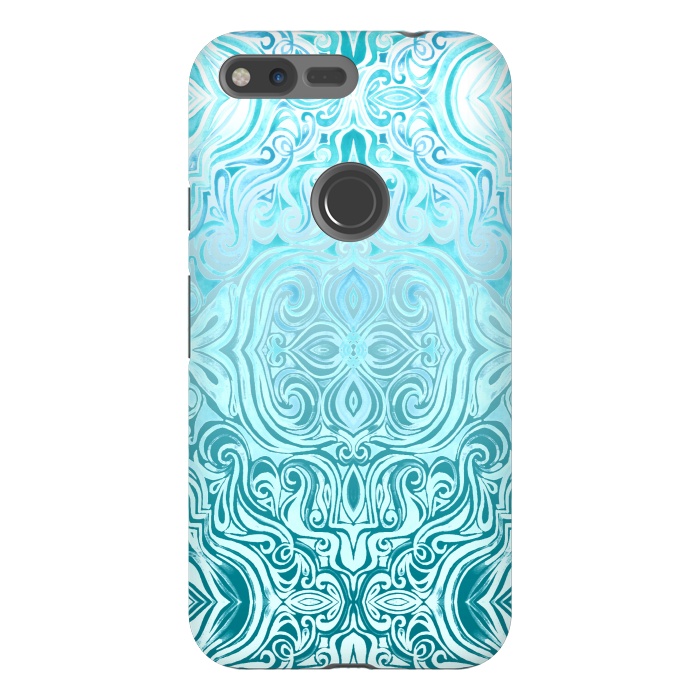 Pixel XL StrongFit Twists & Turns in Turquoise & Teal by Micklyn Le Feuvre