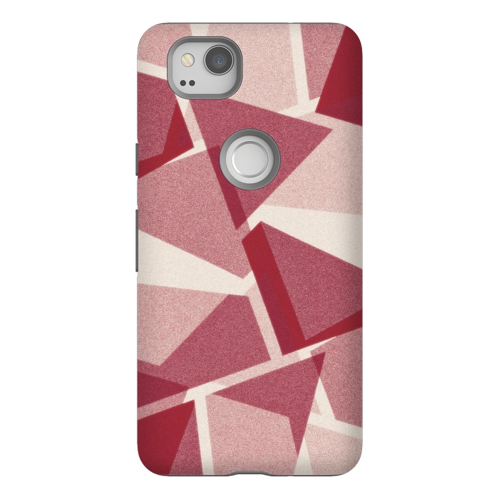 Pixel 2 StrongFit Dark pink geometric by Jms