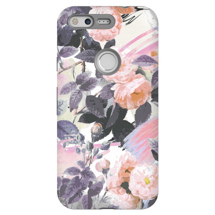Pixel StrongFit Romantic painted pastel roses by Oana 