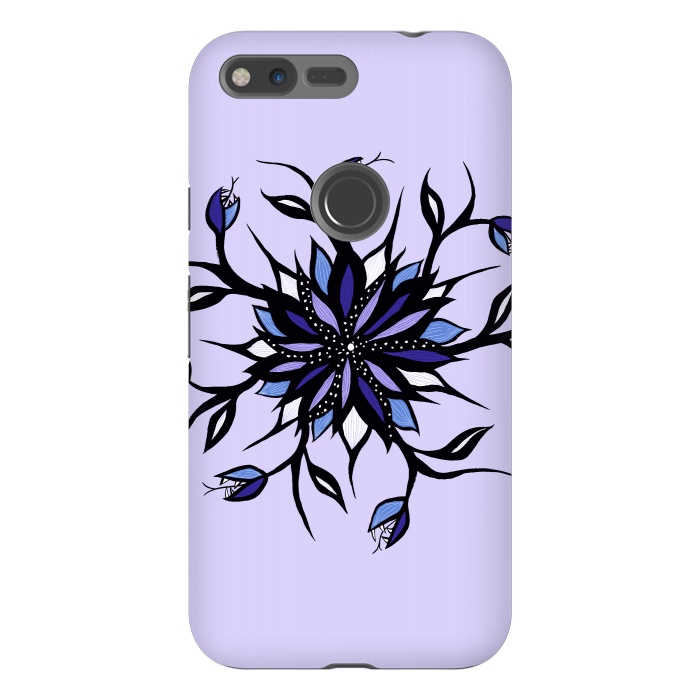 Pixel XL StrongFit Gothic Floral Mandala Monsters And Teeth by Boriana Giormova