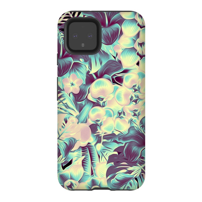 Pixel 4 StrongFit Tropical Leaves at Night by Alemi