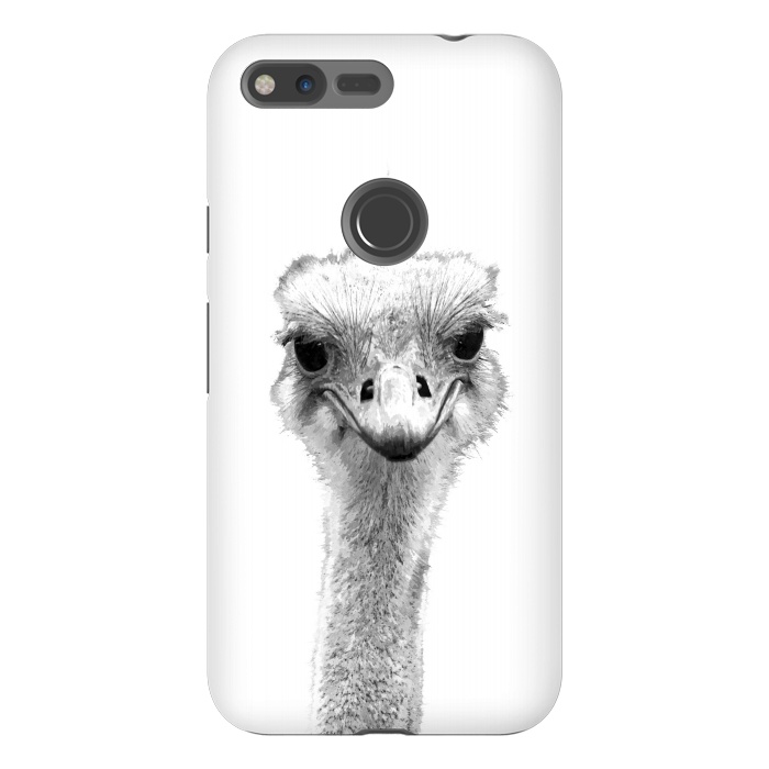 Pixel XL StrongFit Black and White Ostrich by Alemi