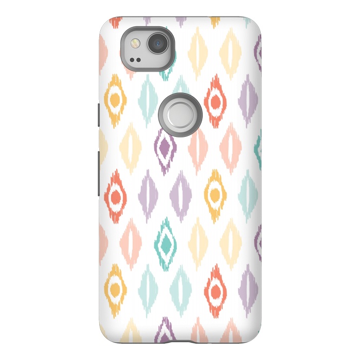 Pixel 2 StrongFit Cheerful Ikat by Shelley Schmidt