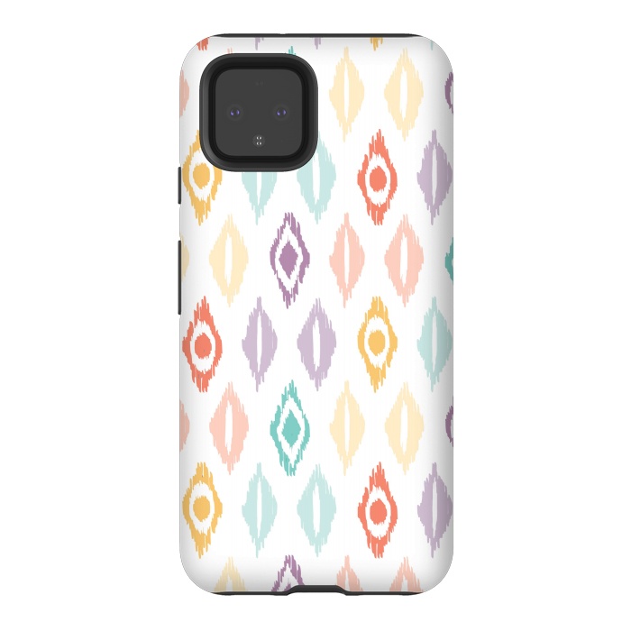 Pixel 4 StrongFit Cheerful Ikat by Shelley Schmidt